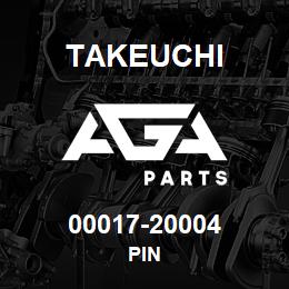 00017-20004 Takeuchi PIN | AGA Parts