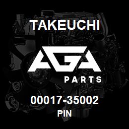 00017-35002 Takeuchi PIN | AGA Parts
