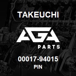 00017-94015 Takeuchi PIN | AGA Parts