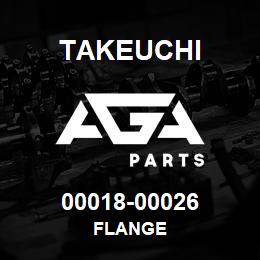 00018-00026 Takeuchi FLANGE | AGA Parts
