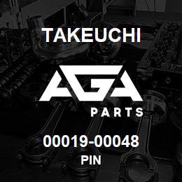 00019-00048 Takeuchi PIN | AGA Parts
