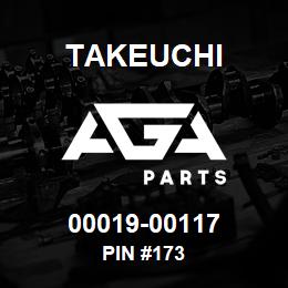 00019-00117 Takeuchi PIN #173 | AGA Parts