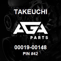00019-00148 Takeuchi PIN #42 | AGA Parts