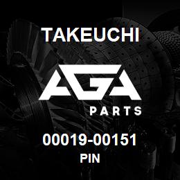 00019-00151 Takeuchi PIN | AGA Parts