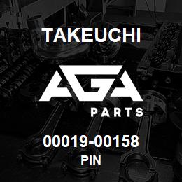 00019-00158 Takeuchi PIN | AGA Parts