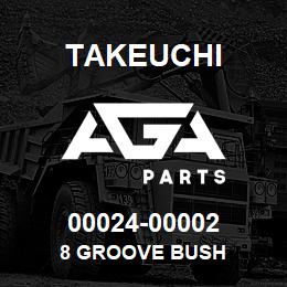 00024-00002 Takeuchi 8 GROOVE BUSH | AGA Parts