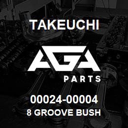 00024-00004 Takeuchi 8 GROOVE BUSH | AGA Parts