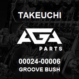 00024-00006 Takeuchi GROOVE BUSH | AGA Parts
