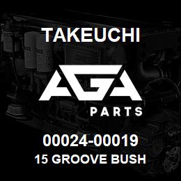 00024-00019 Takeuchi 15 GROOVE BUSH | AGA Parts