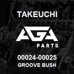 00024-00025 Takeuchi GROOVE BUSH | AGA Parts