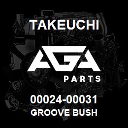 00024-00031 Takeuchi GROOVE BUSH | AGA Parts