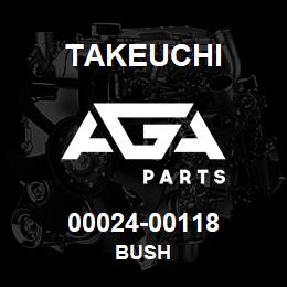 00024-00118 Takeuchi BUSH | AGA Parts