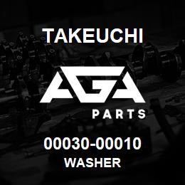 00030-00010 Takeuchi WASHER | AGA Parts