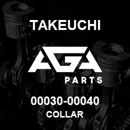 00030-00040 Takeuchi COLLAR | AGA Parts