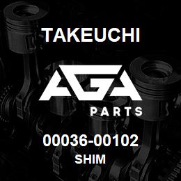 00036-00102 Takeuchi SHIM | AGA Parts