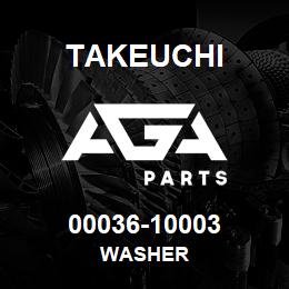 00036-10003 Takeuchi WASHER | AGA Parts