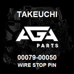 00079-00050 Takeuchi WIRE STOP PIN | AGA Parts