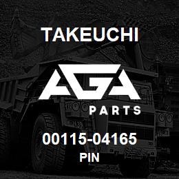 00115-04165 Takeuchi PIN | AGA Parts