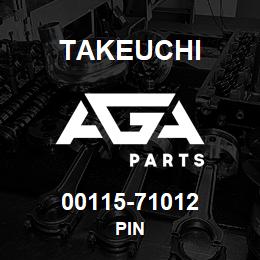 00115-71012 Takeuchi PIN | AGA Parts