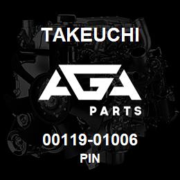 00119-01006 Takeuchi PIN | AGA Parts