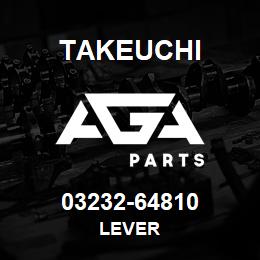 03232-64810 Takeuchi LEVER | AGA Parts