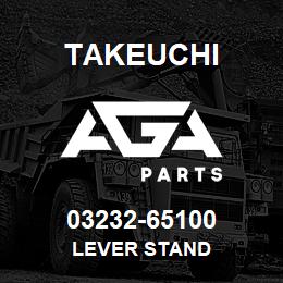 03232-65100 Takeuchi LEVER STAND | AGA Parts
