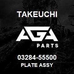 03284-55500 Takeuchi PLATE ASSY | AGA Parts