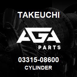 03315-08600 Takeuchi CYLINDER | AGA Parts