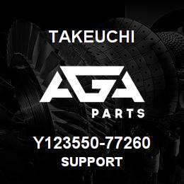 Y123550-77260 Takeuchi SUPPORT | AGA Parts