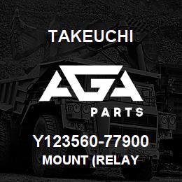 Y123560-77900 Takeuchi MOUNT (RELAY | AGA Parts