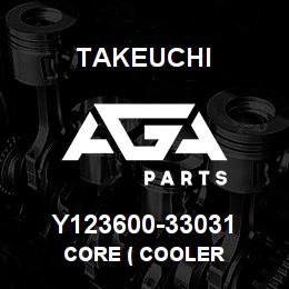 Y123600-33031 Takeuchi CORE ( COOLER | AGA Parts