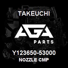 Y123650-53000 Takeuchi NOZZLE CMP | AGA Parts