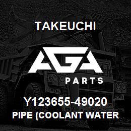 Y123655-49020 Takeuchi PIPE (COOLANT WATER | AGA Parts
