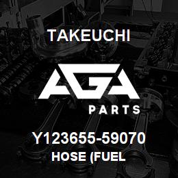Y123655-59070 Takeuchi HOSE (FUEL | AGA Parts