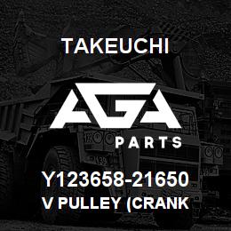 Y123658-21650 Takeuchi V PULLEY (CRANK | AGA Parts