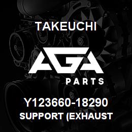 Y123660-18290 Takeuchi SUPPORT (EXHAUST | AGA Parts