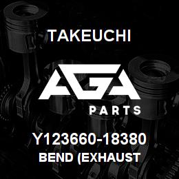 Y123660-18380 Takeuchi BEND (EXHAUST | AGA Parts