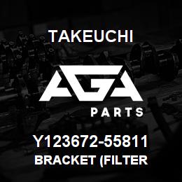 Y123672-55811 Takeuchi BRACKET (FILTER | AGA Parts