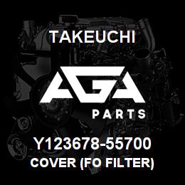 Y123678-55700 Takeuchi COVER (FO FILTER) | AGA Parts
