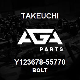 Y123678-55770 Takeuchi BOLT | AGA Parts