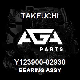 Y123900-02930 Takeuchi BEARING ASSY | AGA Parts