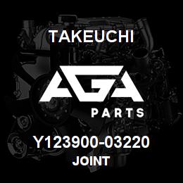 Y123900-03220 Takeuchi JOINT | AGA Parts