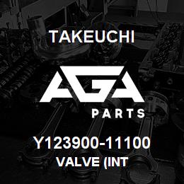 Y123900-11100 Takeuchi VALVE (INT | AGA Parts