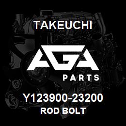 Y123900-23200 Takeuchi ROD BOLT | AGA Parts