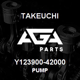 Y123900-42000 Takeuchi PUMP | AGA Parts