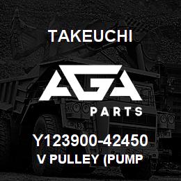 Y123900-42450 Takeuchi V PULLEY (PUMP | AGA Parts