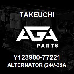 Y123900-77221 Takeuchi ALTERNATOR (24V-35A | AGA Parts