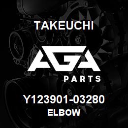 Y123901-03280 Takeuchi ELBOW | AGA Parts