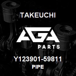 Y123901-59811 Takeuchi PIPE | AGA Parts