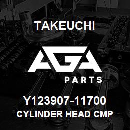 Y123907-11700 Takeuchi CYLINDER HEAD CMP | AGA Parts